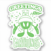 Sticker Tasty Retro MARVIN LE MARTIAN™ (Devant)