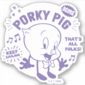 Sticker Tasty Retro Porky Pig (Devant)