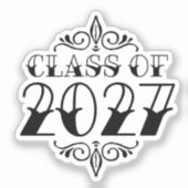 Sticker Tat-Style Class of 2027 Graduation (Recto)
