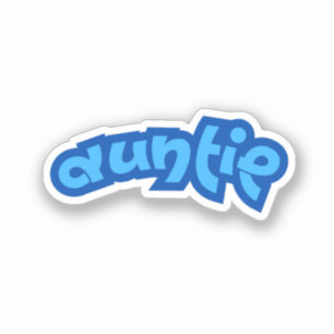 Sticker Tatie Tante Bleue Tatie