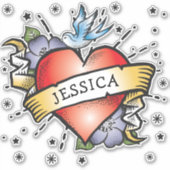 Sticker Tatouage cardiaque (Devant)