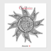 Sticker Tatouage de henné Sun Thunder_Cove (Feuille)
