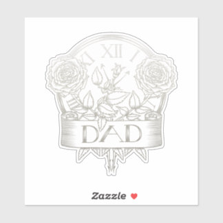 Sticker Tatouage de papa de style vintage