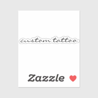 Sticker Tatouage temporaire de mot personnalisé Citation d
