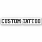 Sticker Tatouage temporaire personnalisé Votre soirée de f (Recto)