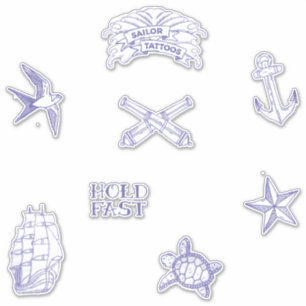 Sticker Tatouages à voile pour chien de mer