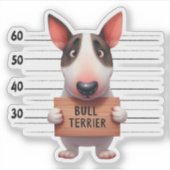 Sticker Taureau méchant Terrier (Devant)