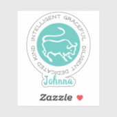 Sticker Taurus (Feuille)
