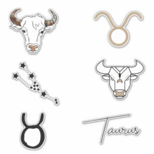 Sticker Taurus l'astrologie d'anniversaire Bull zodiac noi