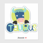 Sticker Taurus le Taureau Zodiaque Contour (Feuille)