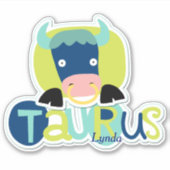 Sticker Taurus le Taureau Zodiaque Contour (Devant)