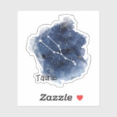 Sticker Taurus Starry Constellation Nuit Personnalisée (Feuille)