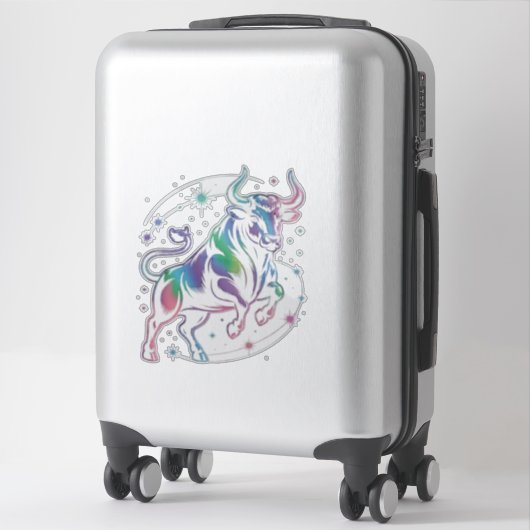 Sticker Taurus Zodiac Holographique (Sur valise)