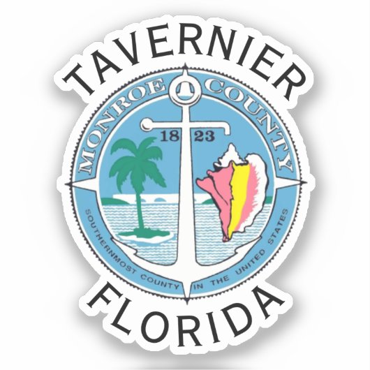 Sticker Tavernier - Clés de Floride (Recto)