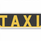 Sticker Taxi jaune moderne Taxi (Devant)