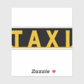 Sticker Taxi jaune moderne Taxi (Feuille)