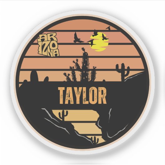 Sticker Taylor, Arizona (Devant)