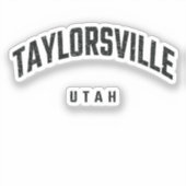 Sticker Taylorsqu ville Utah UT (Recto)