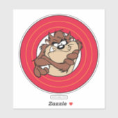 Sticker TAZ™ à travers les cercles LOONEY TUNES™ (Feuille)