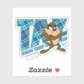 Sticker TAZ™ Tornado Terreur Plaid (Feuille)