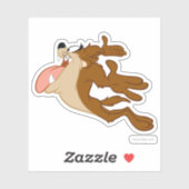 Sticker TAZ™ volant à travers l'air (Feuille)