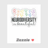 Sticker TDAH, amant Plante, Autism aba, Santé mentale (Feuille)