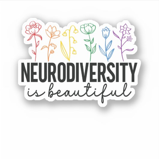 Sticker TDAH, amant Plante, Autism aba, Santé mentale (Devant)