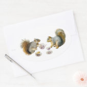 Sticker Tea Party des écureuils (Enveloppe)