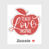 Sticker Teach Love Inspire (Feuille)