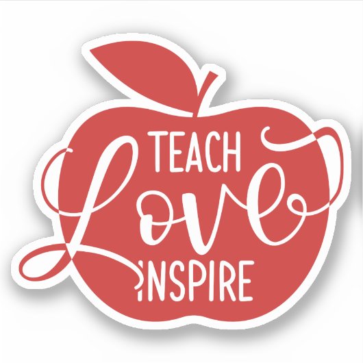 Sticker Teach Love Inspire (Devant)