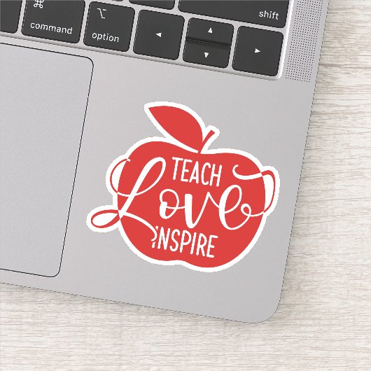 Sticker Teach Love Inspire (Détail)