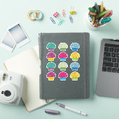 Sticker Teacher Cupcake Sprinkt Sweet Cute Cartoon (Couverture iPad)
