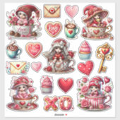 Sticker Teacup Gnome Gals and Things (Feuille)