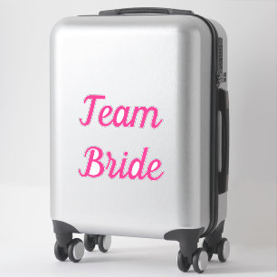 Sticker Team Bride Pink Bride Team Mariage de texte person