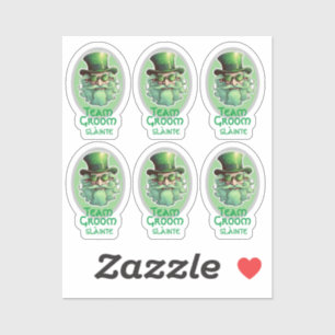 Sticker Team Groom leprechaun gnome