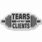 Sticker Tears of My Clients Personal Trainer Canards Cadea (Devant)
