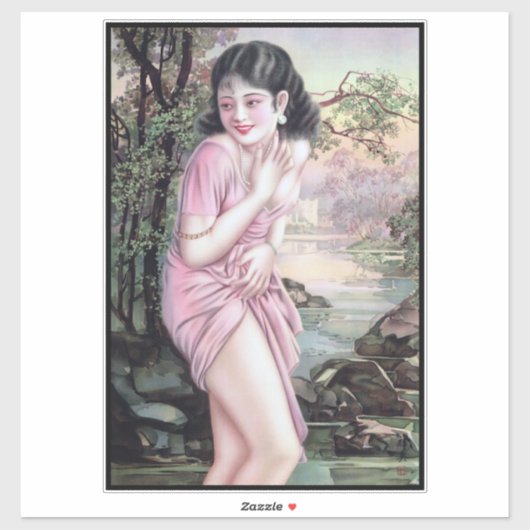 Sticker Tease en Stream Oasis par Shanghai China Girl (Feuille)