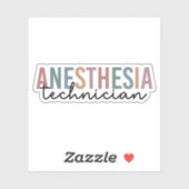 Sticker Technicien d'anesthésie Technique d'anesthésie rét (Feuille)