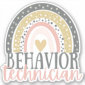 Sticker Technicien de comportement, cadeau RBT, cadeaux AB (Devant)