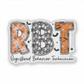 Sticker Technicien de comportement inscrit (Devant)