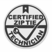 Sticker Technicien en Cravate zip (Devant)