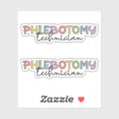 Sticker Technicien en pharmacie PBT Phlebotomie (Feuille)