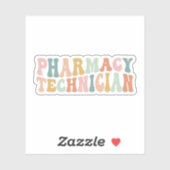 Sticker Technicien en pharmacie super, Cadeau technologiqu (Feuille)