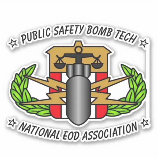 STICKER TECHNIQUE DE BOMBE DE SÉCURITÉ PUBLIQUE (Devant)