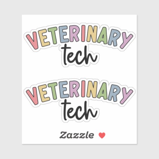 Sticker Technique vétérinaire | Technicien vétérinaire (Feuille)