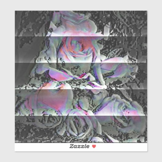 Sticker Techno Bouquet (Feuille)