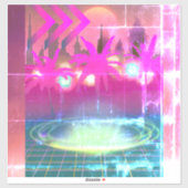 Sticker Techno City  (Feuille)