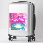 Sticker Techno City  (Sur valise)