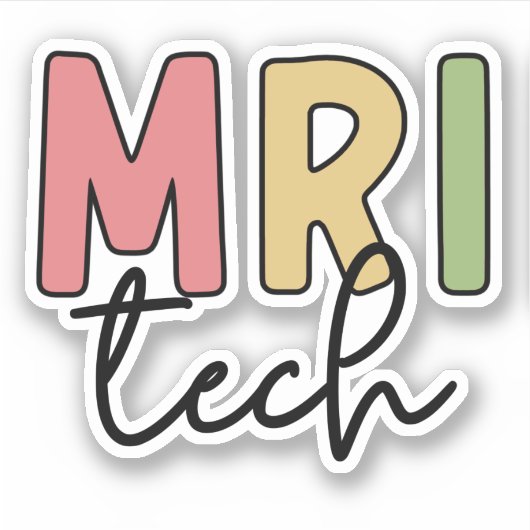 Sticker Technologie IRM | Cadeaux de technologue IRM (Devant)