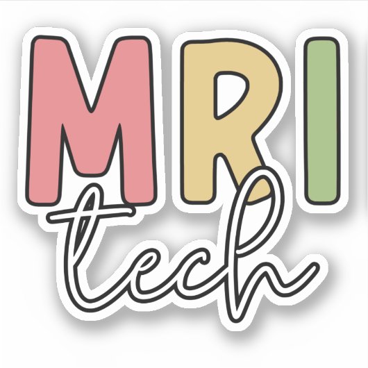 Sticker Technologie IRM | Cadeaux de technologue IRM (Devant)